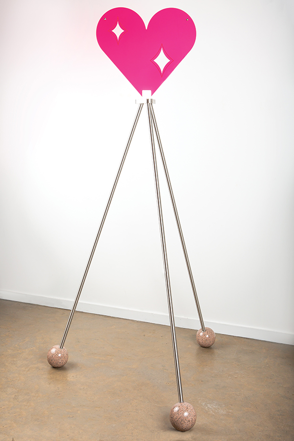 Untitled Sculpture(Heart on Tripod)