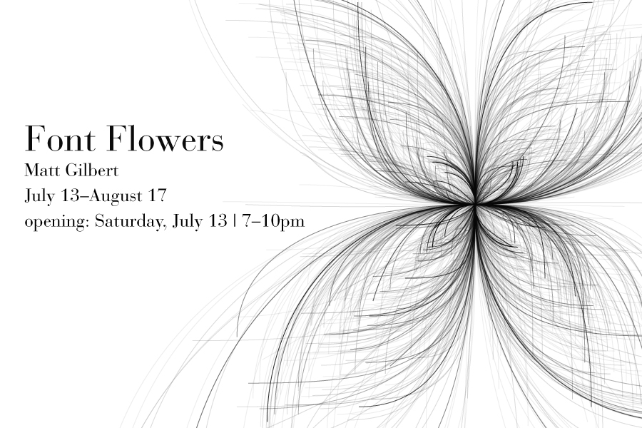 Font Flowers by Matt Gilbert