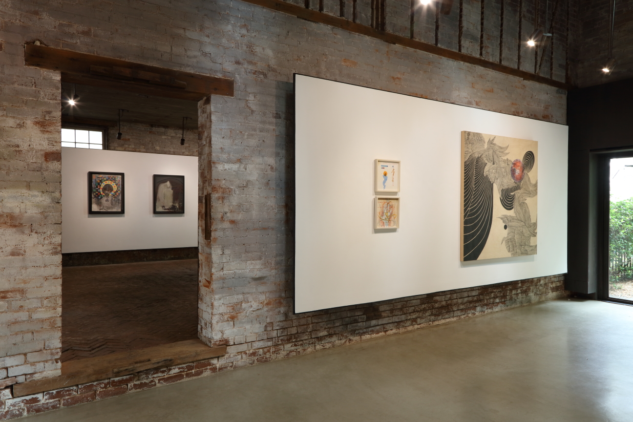 Installation view of Craig Dongoski, "TESTAMENT" in whitespace gallery.