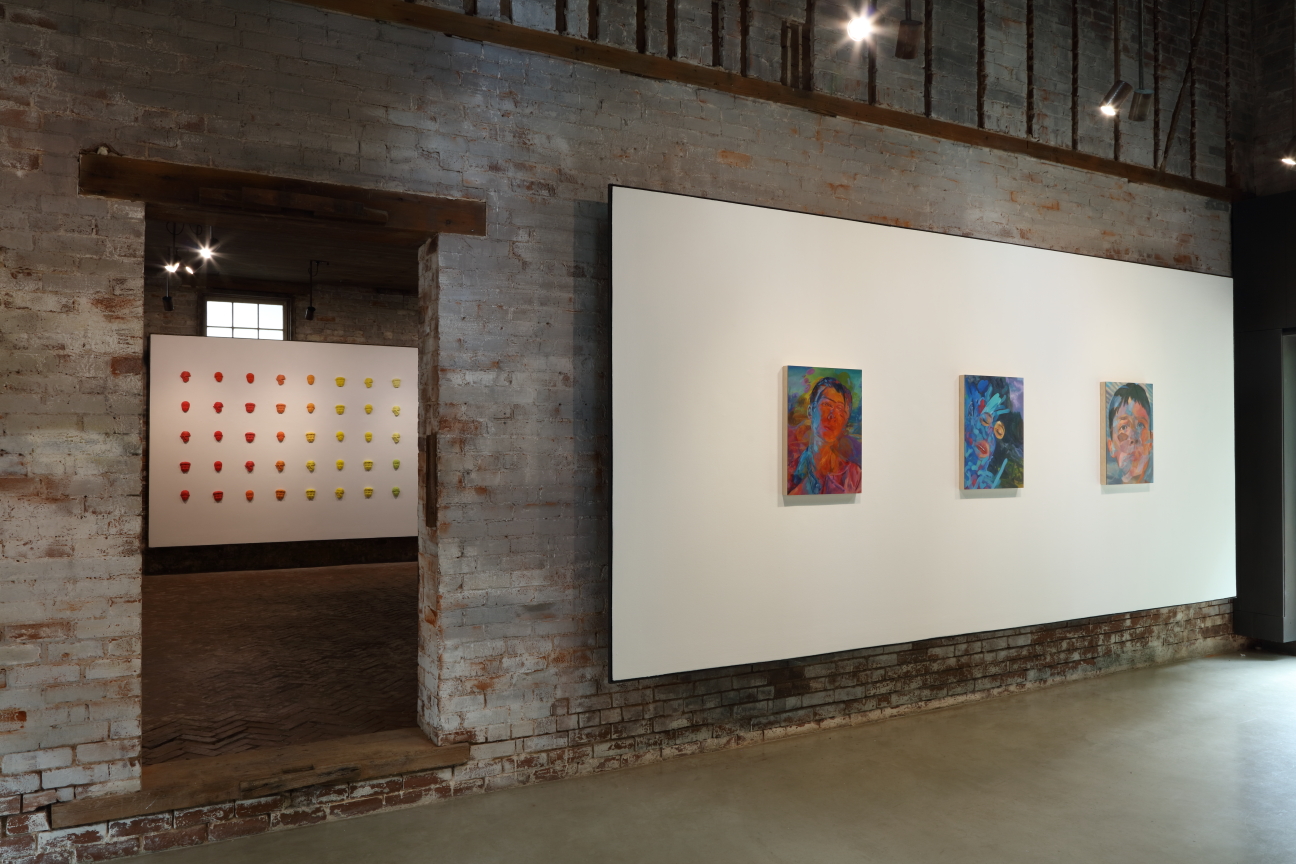 Installation view of Melissa Huang, "A Person Shaped Daydream" at whitespace gallery in Atlanta.